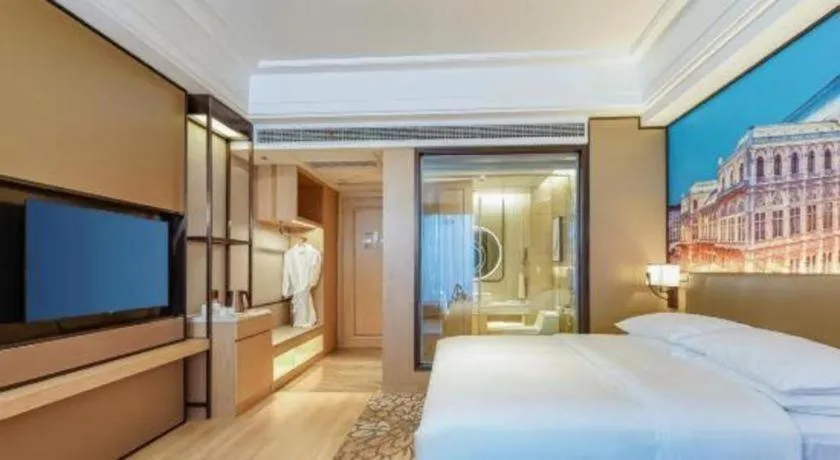 Bed in Venus Royal Hotel Anhui Tongcheng Tongguoxiushui