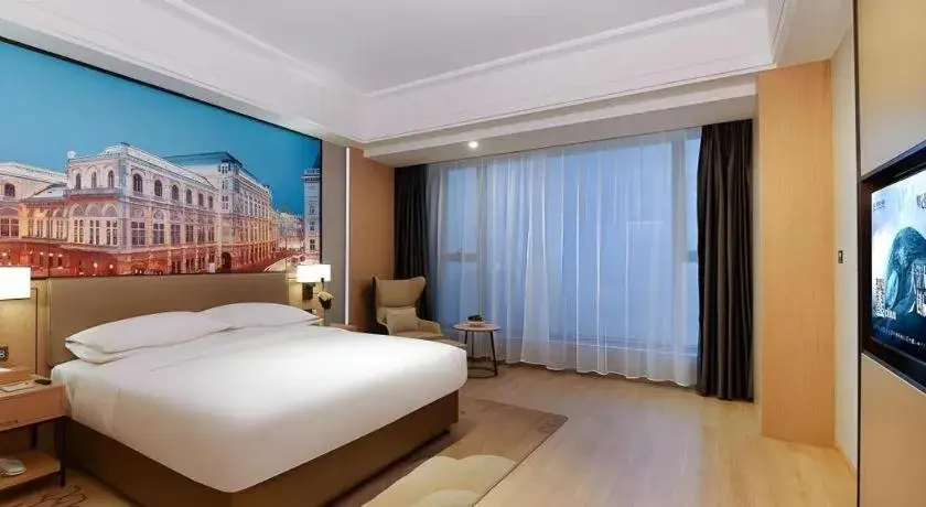 Bed in Venus Royal Hotel Anhui Tongcheng Tongguoxiushui Bed in Venus Royal Hotel Anhui Tongcheng Tongguoxiushui