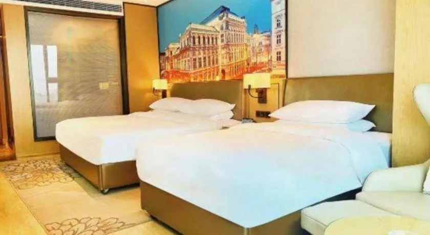 Bed in Venus Royal Hotel Anhui Tongcheng Tongguoxiushui