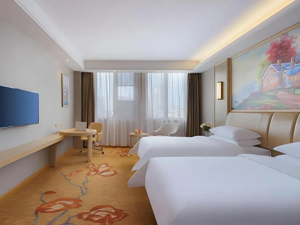 Bed in Vienna Hotel Jinjiang Bus Passenger Station