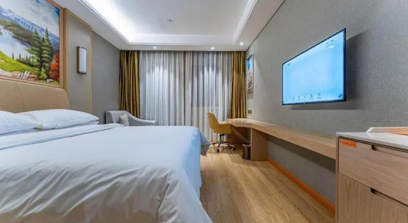 Bed in Vienna Hotel Jinjiang Bus Passenger Station