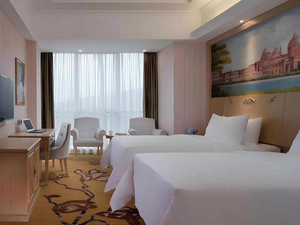 Bed in Vienna Hotel Chengdu North Railway Station North Square Wukuaishi Metro Station