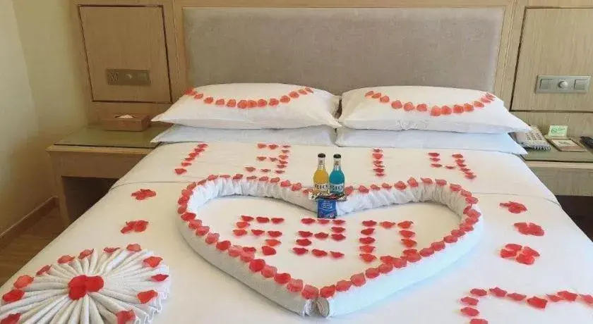 Bed in Vienna Hotel Chongqing Shizhu Stadium Bed in Vienna Hotel Chongqing Shizhu Stadium