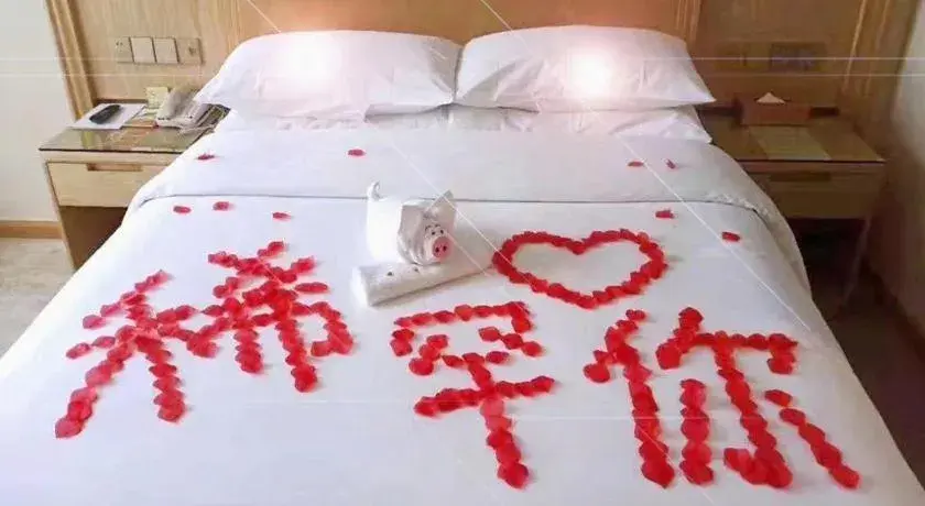 Bed in Vienna Hotel Chongqing Shizhu Stadium Bed in Vienna Hotel Chongqing Shizhu Stadium