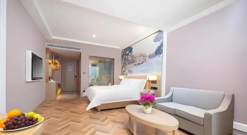 Bed in Vienna Hotel Lincang New Asia Pacific Times Square Bed in Vienna Hotel Lincang New Asia Pacific Times Square