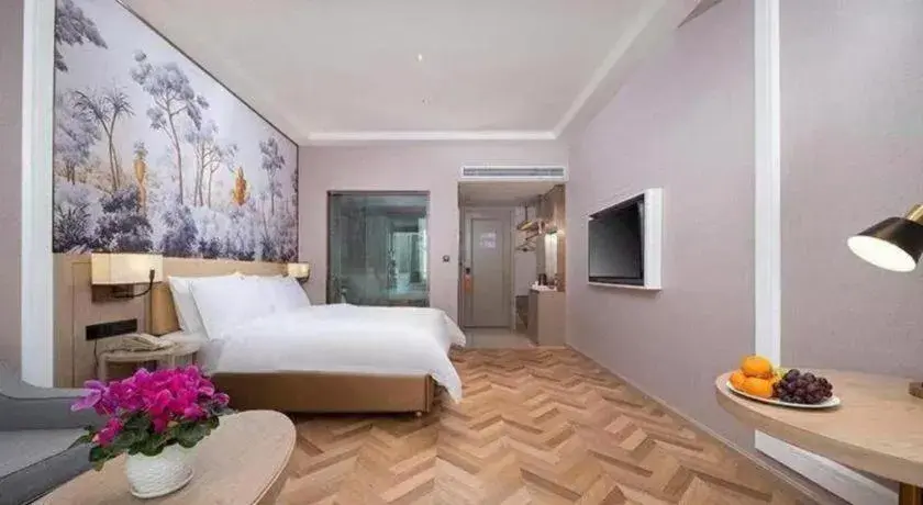 Bed in Vienna Hotel Lincang New Asia Pacific Times Square Bed in Vienna Hotel Lincang New Asia Pacific Times Square