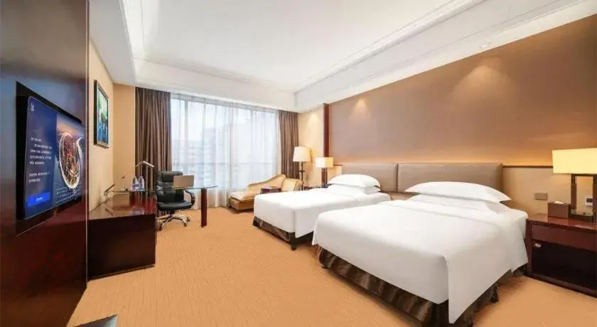 Bed in Venus Royal Hotel Shenzhen International Exhibition Center Bed in Venus Royal Hotel Shenzhen International Exhibition Center