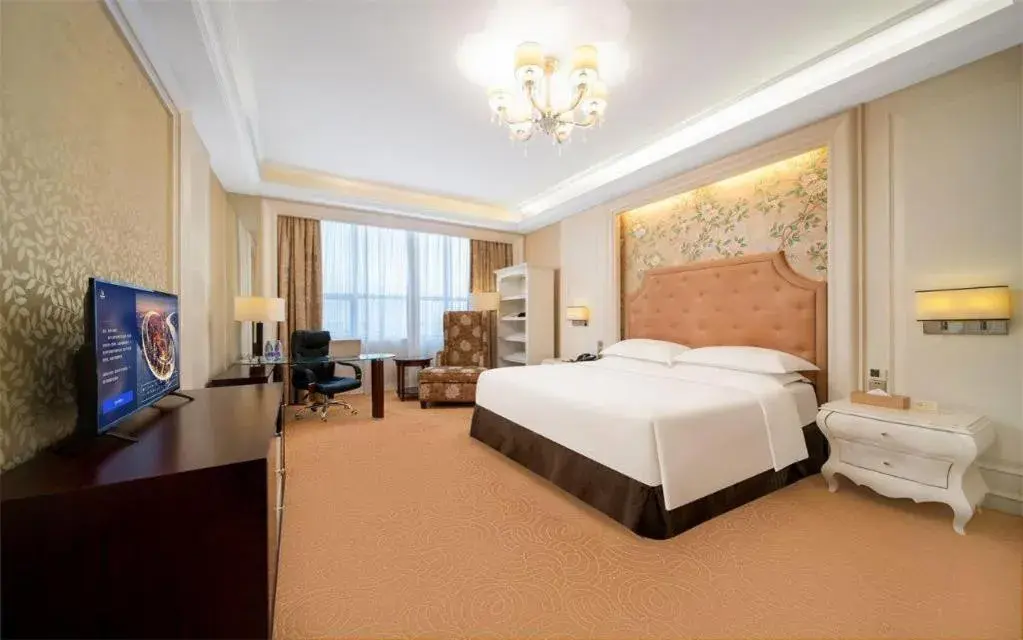 Bed in Venus Royal Hotel Shenzhen International Exhibition Center Bed in Venus Royal Hotel Shenzhen International Exhibition Center