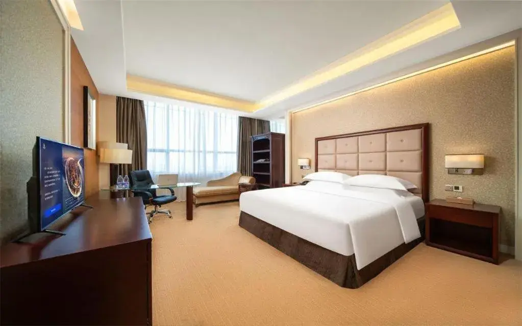 Bed in Venus Royal Hotel Shenzhen International Exhibition Center Bed in Venus Royal Hotel Shenzhen International Exhibition Center