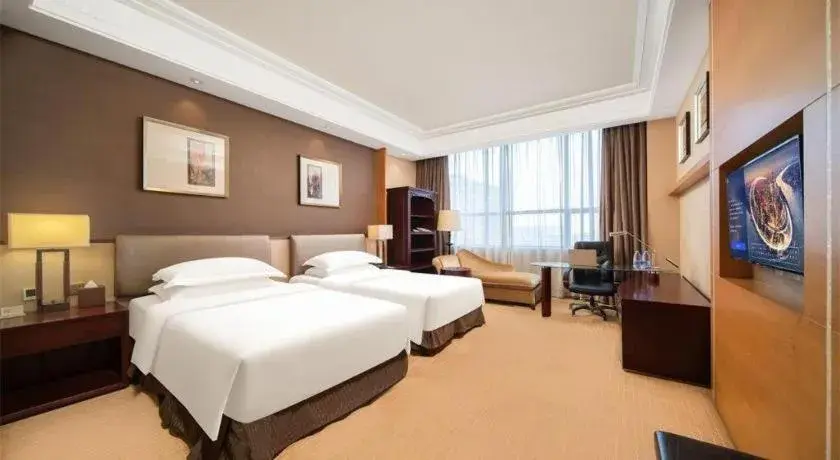 Bed in Venus Royal Hotel Shenzhen International Exhibition Center Bed in Venus Royal Hotel Shenzhen International Exhibition Center