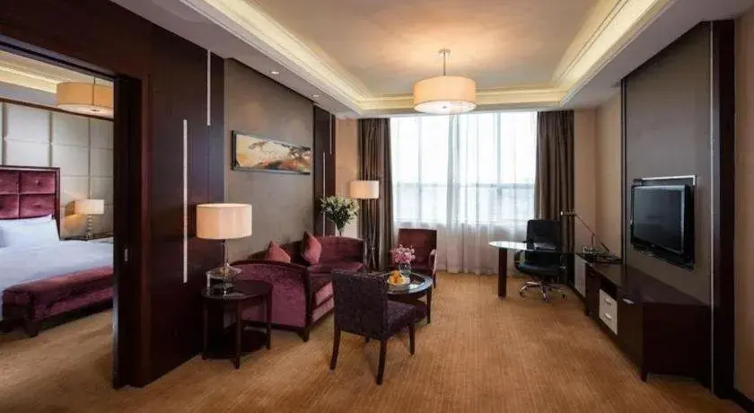 Bed in Venus Royal Hotel Shenzhen International Exhibition Center Bed in Venus Royal Hotel Shenzhen International Exhibition Center