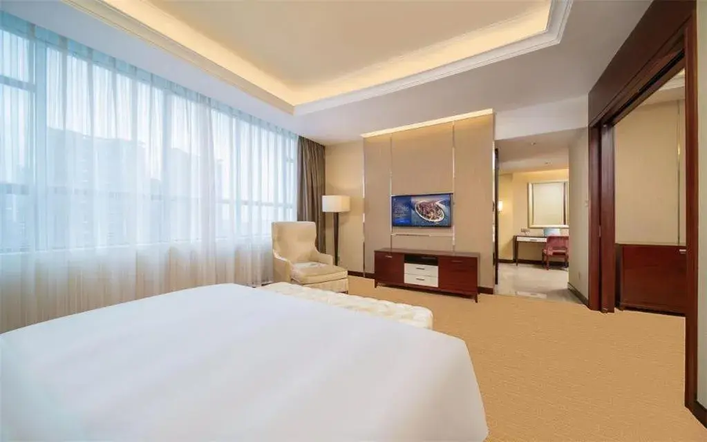 Bed in Venus Royal Hotel Shenzhen International Exhibition Center Bed in Venus Royal Hotel Shenzhen International Exhibition Center