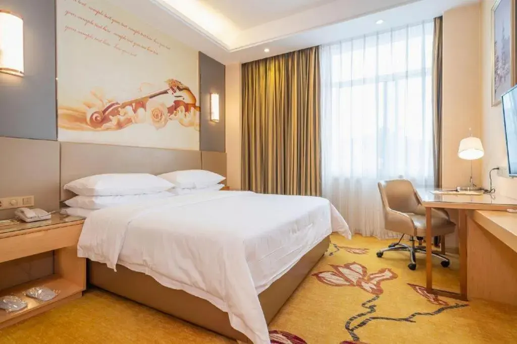 Bed in Vienna Hotel Fuzhou Changle Zhenghe Metro Station Bed in Vienna Hotel Fuzhou Changle Zhenghe Metro Station