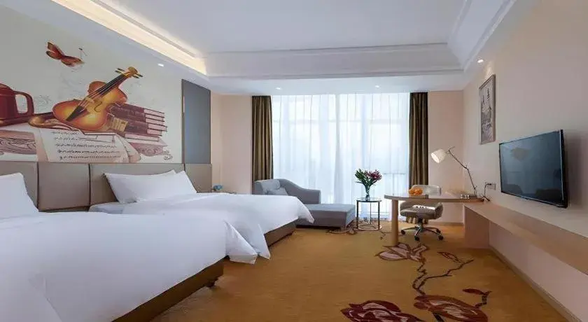 Bed in Vienna Hotel Fuzhou Changle Zhenghe Metro Station Bed in Vienna Hotel Fuzhou Changle Zhenghe Metro Station