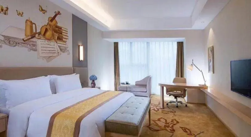 Bed in Vienna Hotel Fuzhou Changle Zhenghe Metro Station Bed in Vienna Hotel Fuzhou Changle Zhenghe Metro Station