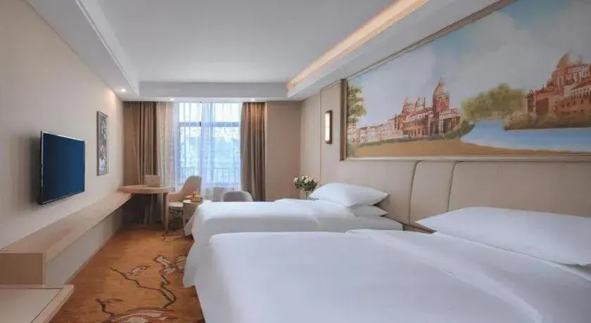 Bed in Vienna Hotel Zhejiang Tongxiang Puyuan Bed in Vienna Hotel Zhejiang Tongxiang Puyuan