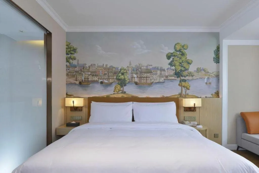 Bed in Vienna Hotel Tianjin Chentangzhuang Metro Station