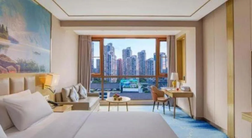 Bed in Vienna Hotel Yunnan Maitreya Huquan