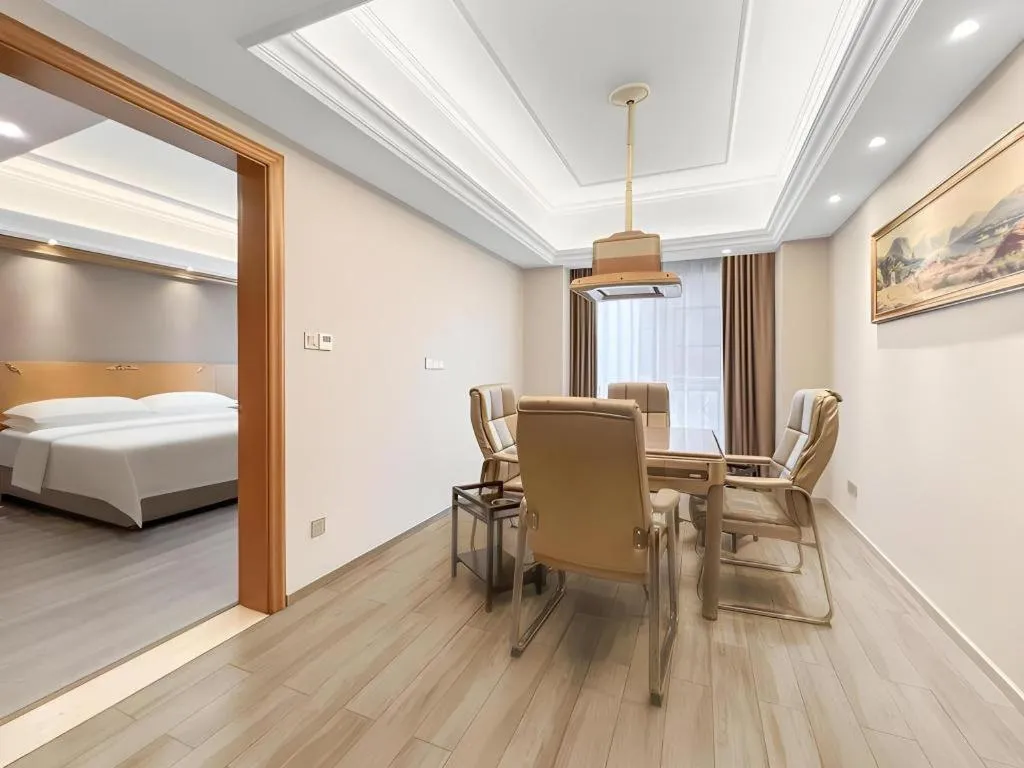 Bed in Vienna Hotel Anhui Xuancheng High-Speed Railway Station