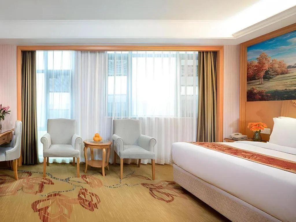 Bed in Vienna Hotel Hubei Macheng Cultural Town