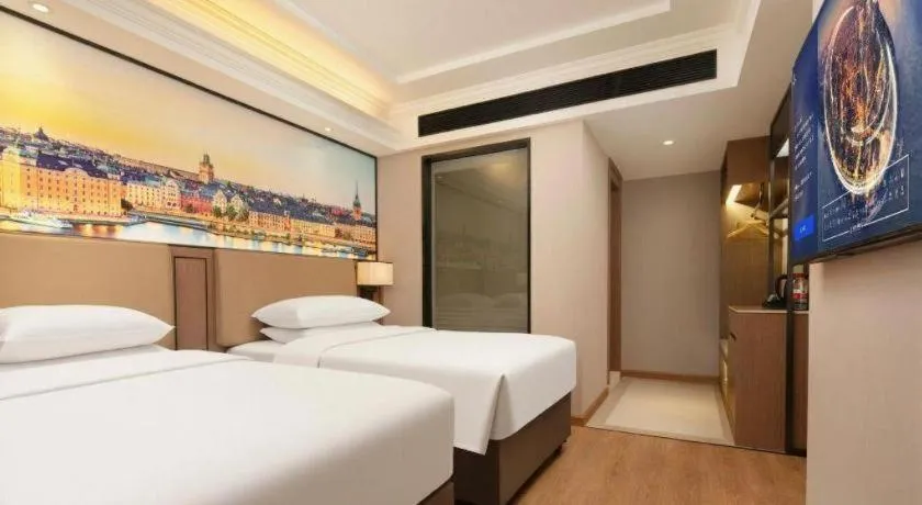 Bed in Vienna Hotel Hunan Hengyang Leiyang