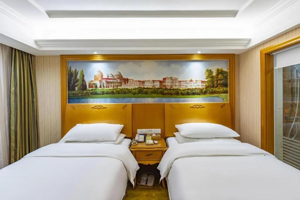 Bed in Vienna Hotel Hunan Hengyang Leiyang