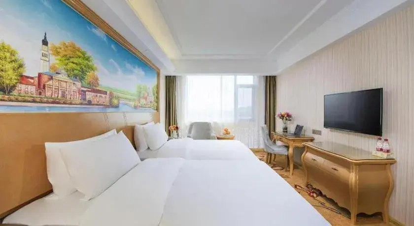 Bed in Vienna Hotel Tianjin 5th Avenue Youyi Road Cultural Center Metro Station Bed in Vienna Hotel Tianjin 5th Avenue Youyi Road Cultural Center Metro Station