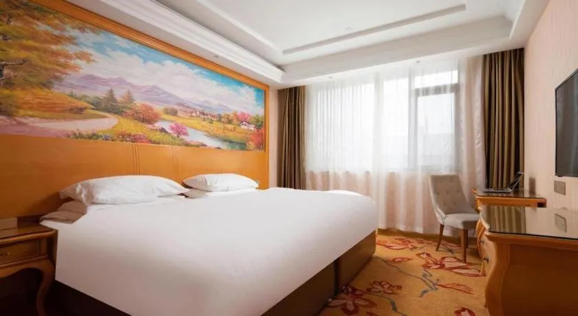 Bed in Vienna Hotel Tianjin 5th Avenue Youyi Road Cultural Center Metro Station