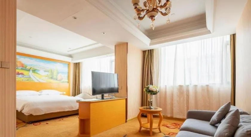 Bed in Vienna Hotel Tianjin 5th Avenue Youyi Road Cultural Center Metro Station