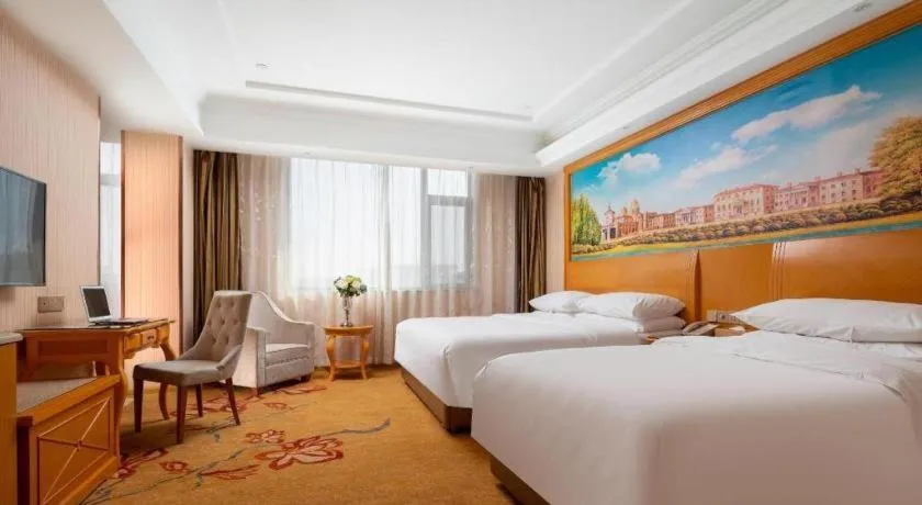 Bed in Vienna Hotel Tianjin 5th Avenue Youyi Road Cultural Center Metro Station