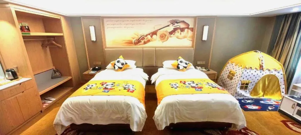Bed in Vienna Hotel Anhui Huainan Railway Station