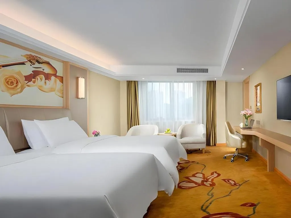 Bed in Vienna Hotel Anhui Huainan Railway Station