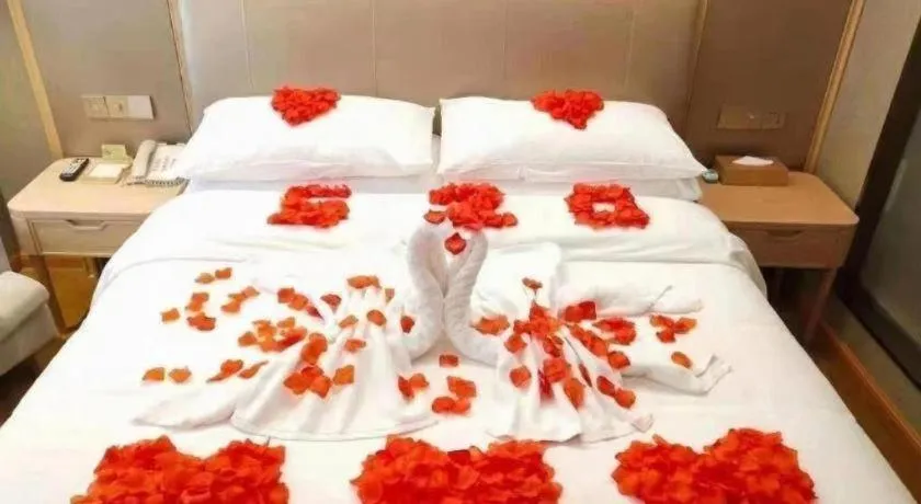 Bed in Vienna Hotel Anhui Huainan Railway Station