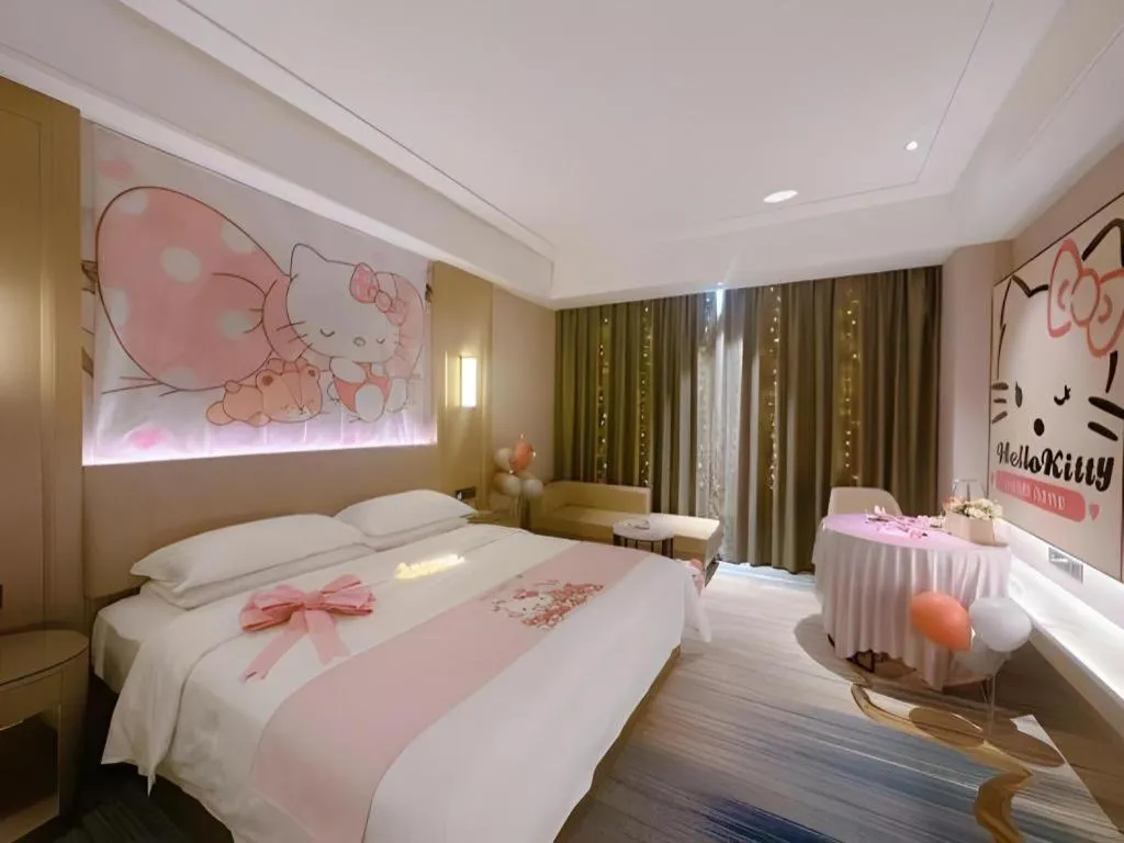 Bed in Venus Royal Hotel Guangdong Zhongshan Dongfeng Center