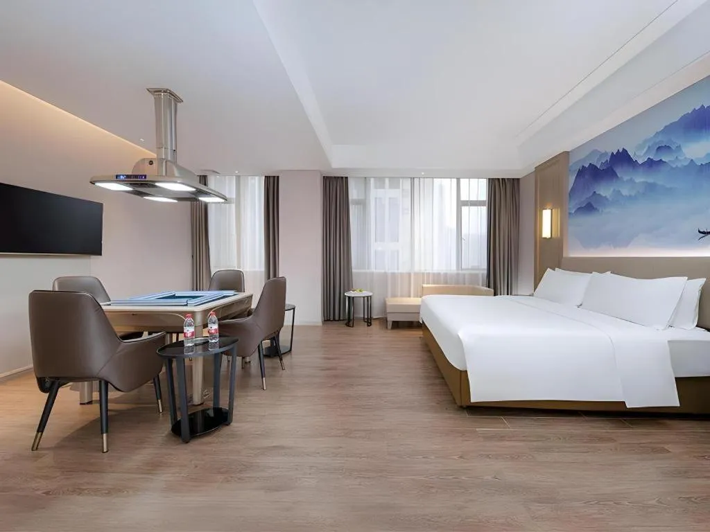 Bed in Venus Royal Hotel Guangdong Zhongshan Dongfeng Center