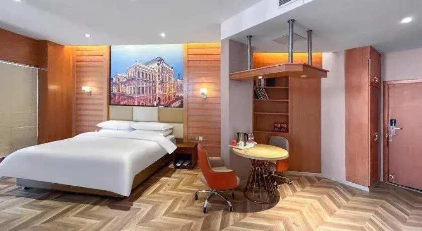 Bed in Vienna Hotel Chengdu Exhibition Center In Time City Bed in Vienna Hotel Chengdu Exhibition Center In Time City