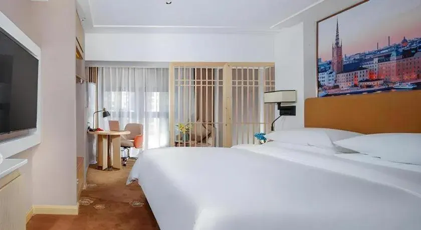 Bed in Vienna Hotel Chengdu Exhibition Center In Time City Bed in Vienna Hotel Chengdu Exhibition Center In Time City