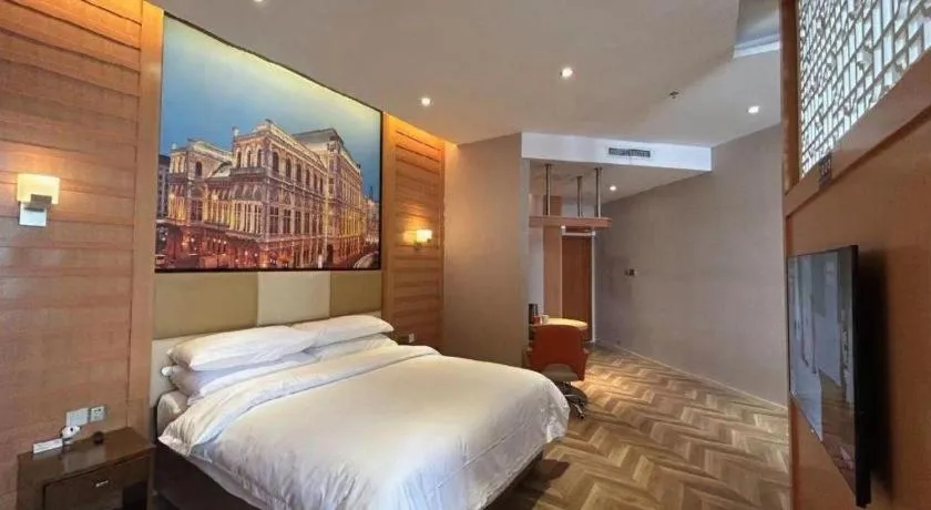 Bed in Vienna Hotel Chengdu Exhibition Center In Time City