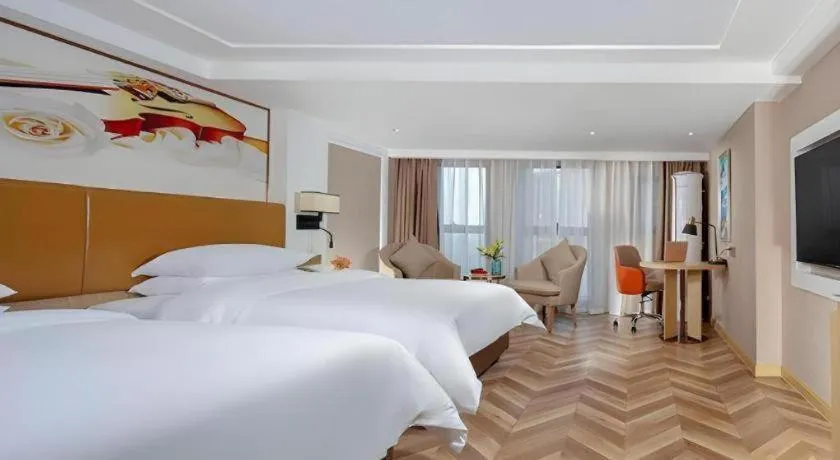 Bed in Vienna Hotel Chengdu Exhibition Center In Time City