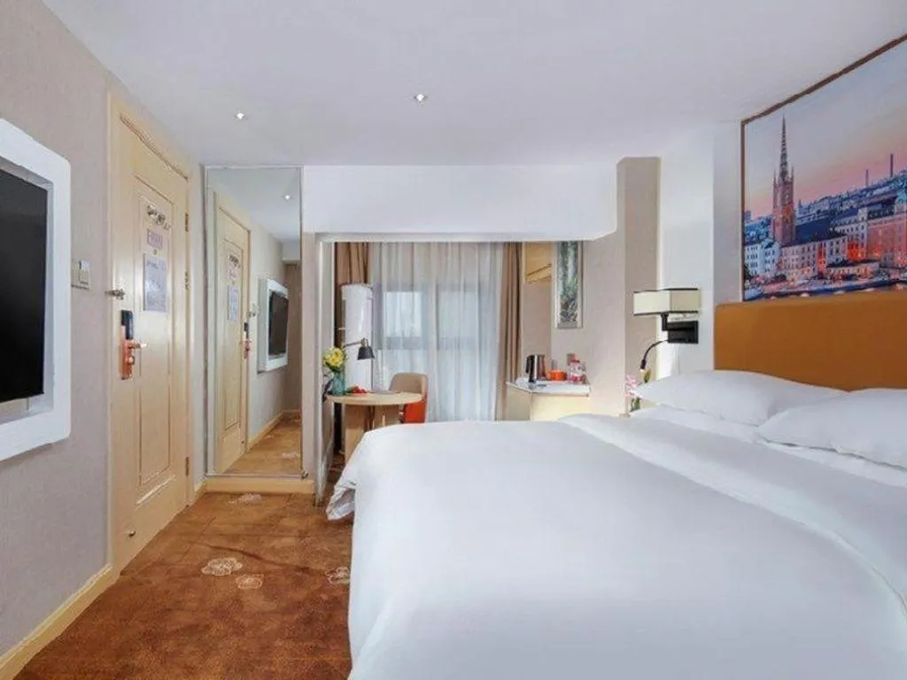 Bed in Vienna Hotel Chengdu Exhibition Center In Time City