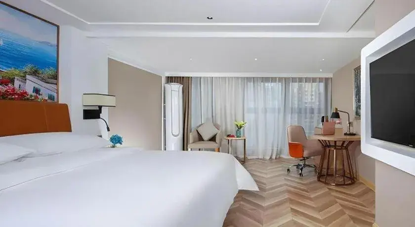 Bed in Vienna Hotel Chengdu Exhibition Center In Time City Bed in Vienna Hotel Chengdu Exhibition Center In Time City