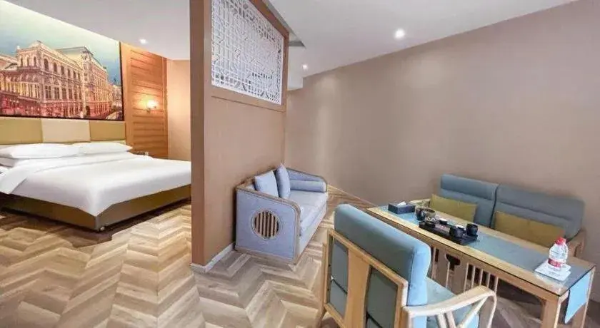 Bed in Vienna Hotel Chengdu Exhibition Center In Time City Bed in Vienna Hotel Chengdu Exhibition Center In Time City