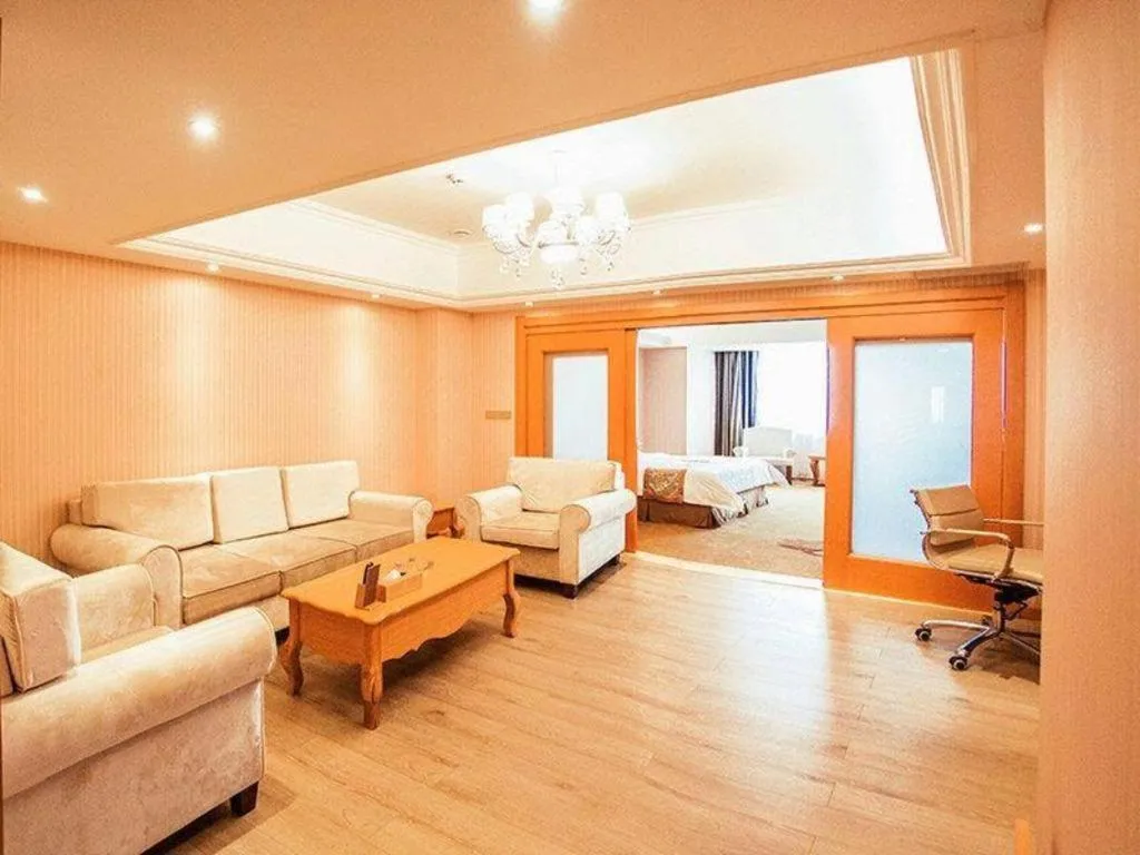 Bed in Vienna Hotel Shandong Laizhou Langhu International Plaza