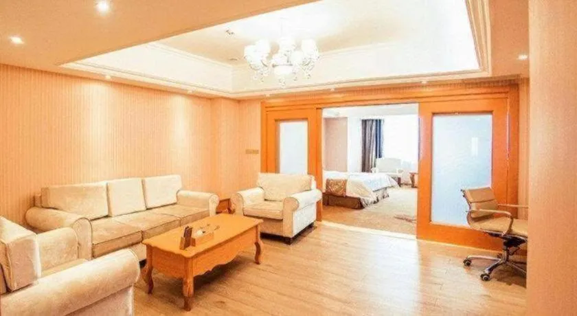 Bed in Vienna Hotel Shandong Laizhou Langhu International Plaza