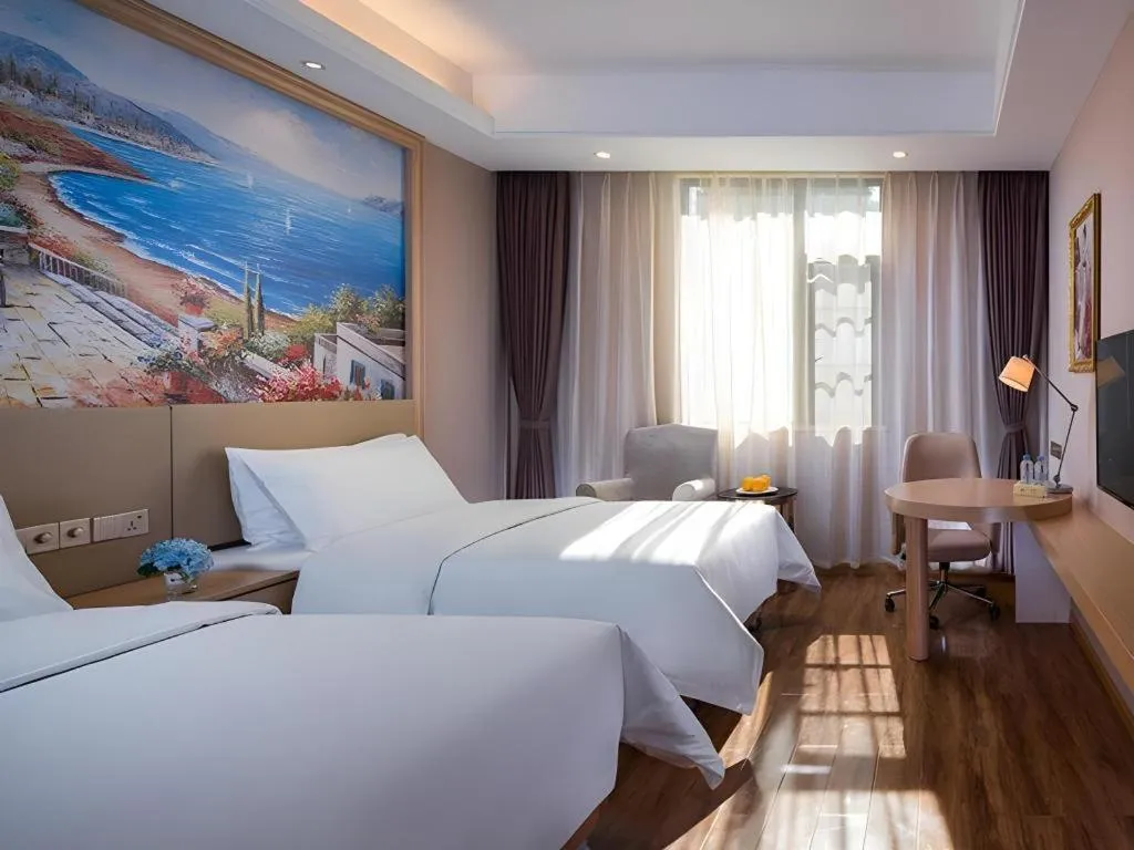 Bed in Vienna Hotel Yunnan Dali Ancient City Scenic Spot