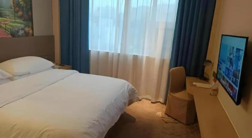 Bed in Vienna Hotel Shandong Qingdao Taidong Pijiu Street Liaoning Road
