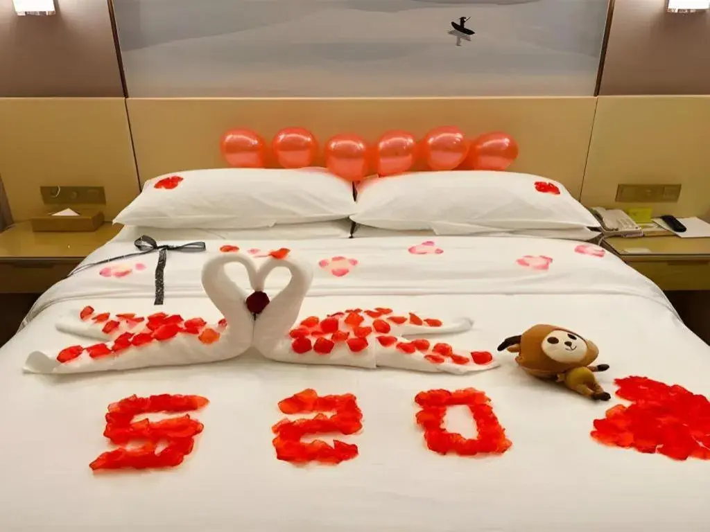 Bed in Vienna Hotel Hunan Huaihua Xupu Wanda Plaza Bed in Vienna Hotel Hunan Huaihua Xupu Wanda Plaza