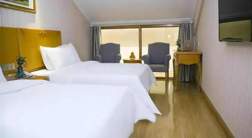 Bed in Vienna Hotel Inner Mongolia Tongliao Development Zone Bed in Vienna Hotel Inner Mongolia Tongliao Development Zone