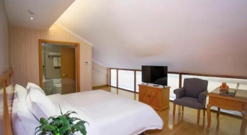 Bed in Vienna Hotel Inner Mongolia Tongliao Development Zone Bed in Vienna Hotel Inner Mongolia Tongliao Development Zone