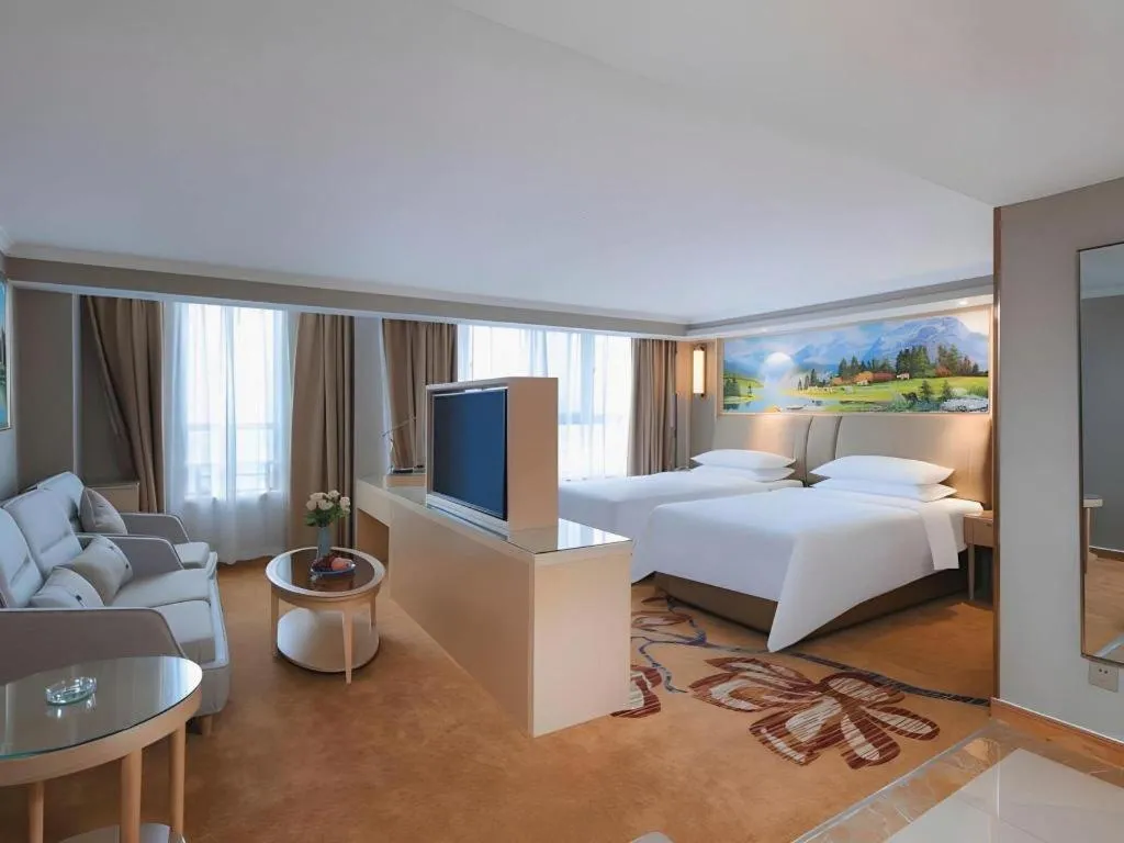 Bed in Vienna Hotel Shandong Liaocheng High-Tech Zong Yueji Park